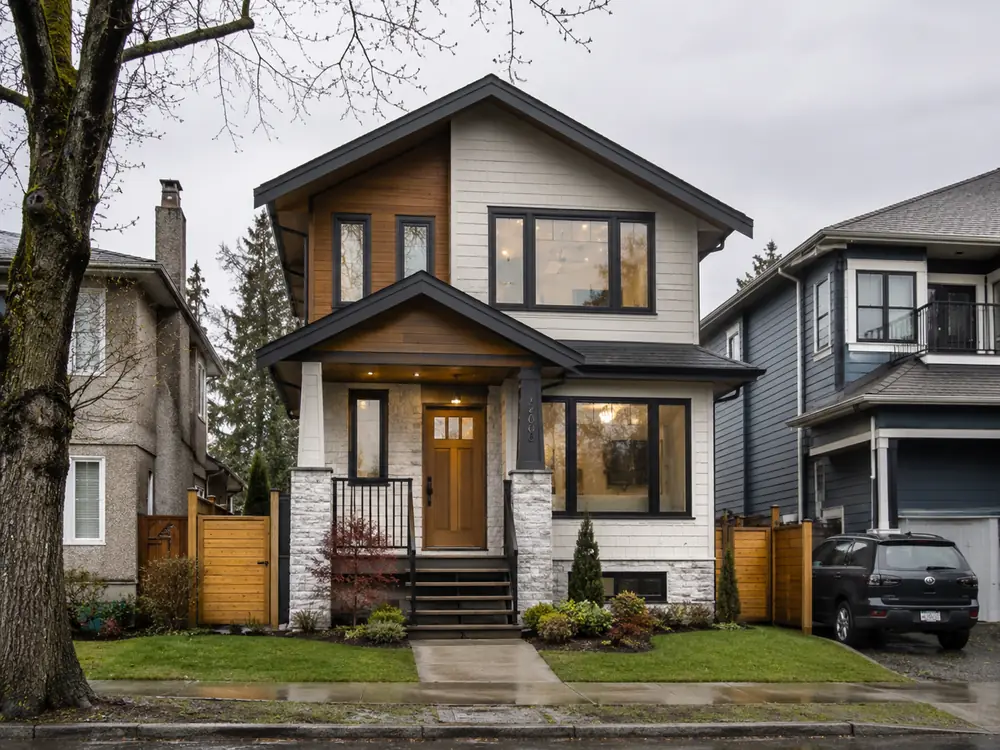 A finished home in Vancouver, exterior detailed throughout